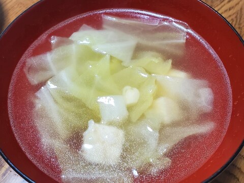 生姜とバター入り野菜スープ